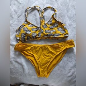 Ardene Yellow Pineapple Bikini Set